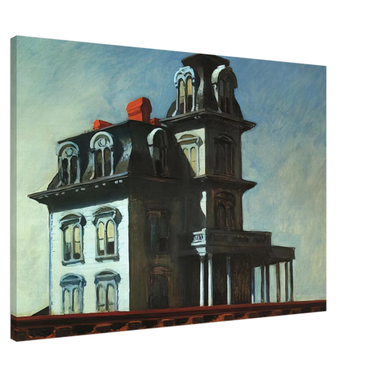 Edward Hopper - House by the Railroad Canvas - 20x30 cm / 8x12 inches-canvas