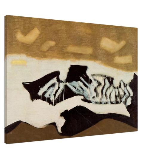 Milton Avery - Breaking Sea - 1952 Canvas - 20x30 cm / 8x12 inches-canvas