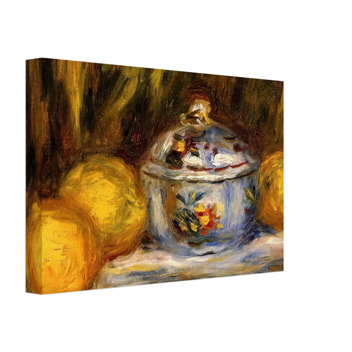 Pierre-Auguste Renoir - Sugar Bowl and Lemons Canvas - 70x100 cm / 28x40 inches-canvas