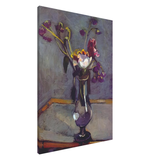 Henri Matisse - BOUQUET ON A BAMBOO TABLE 1903 Canvas - 20x30 cm / 8x12 inches-canvas