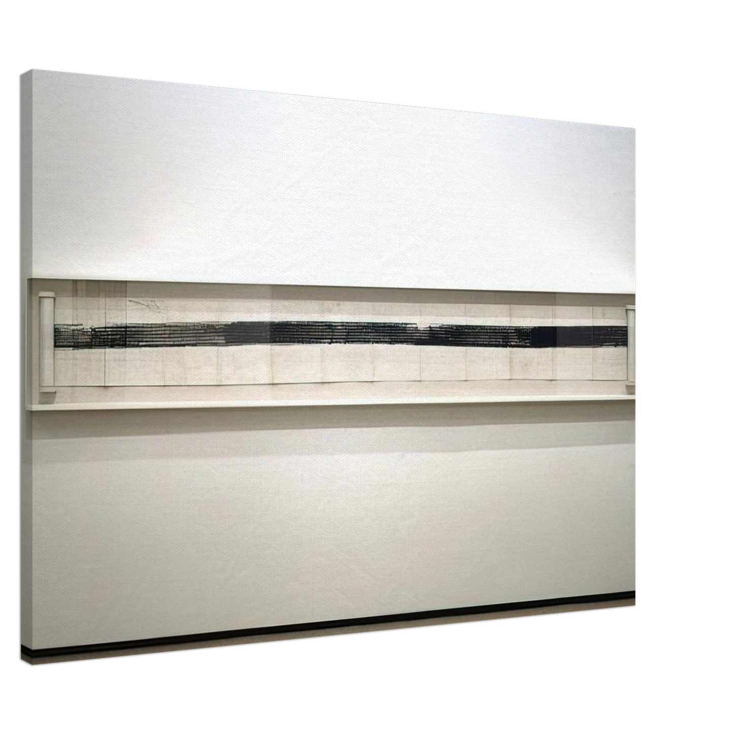 Robert Rauschenberg - AUTOMOBILE TIRE PRINT 1953 Canvas - 20x30 cm / 8x12 inches-canvas