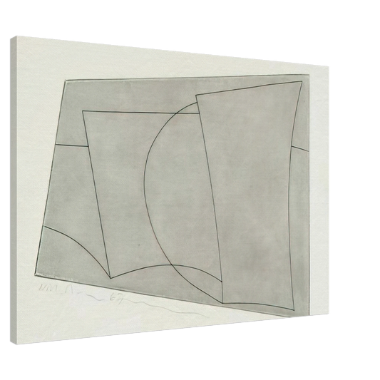 Ben Nicholson - Aegean 2 - 1967 Canvas - 20x30 cm / 8x12 inches-canvas