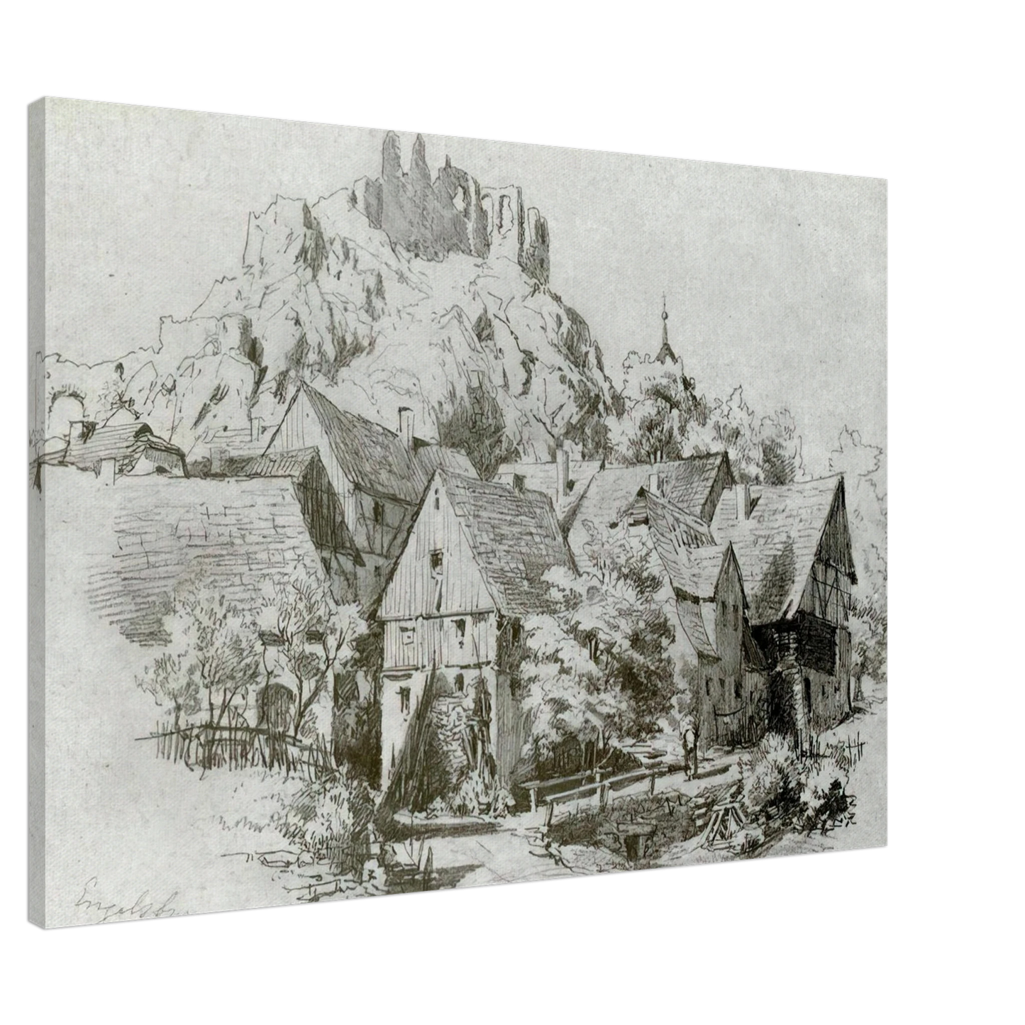 John Singer Sargent - Engelsburg Canvas - 20x30 cm / 8x12 inches-canvas