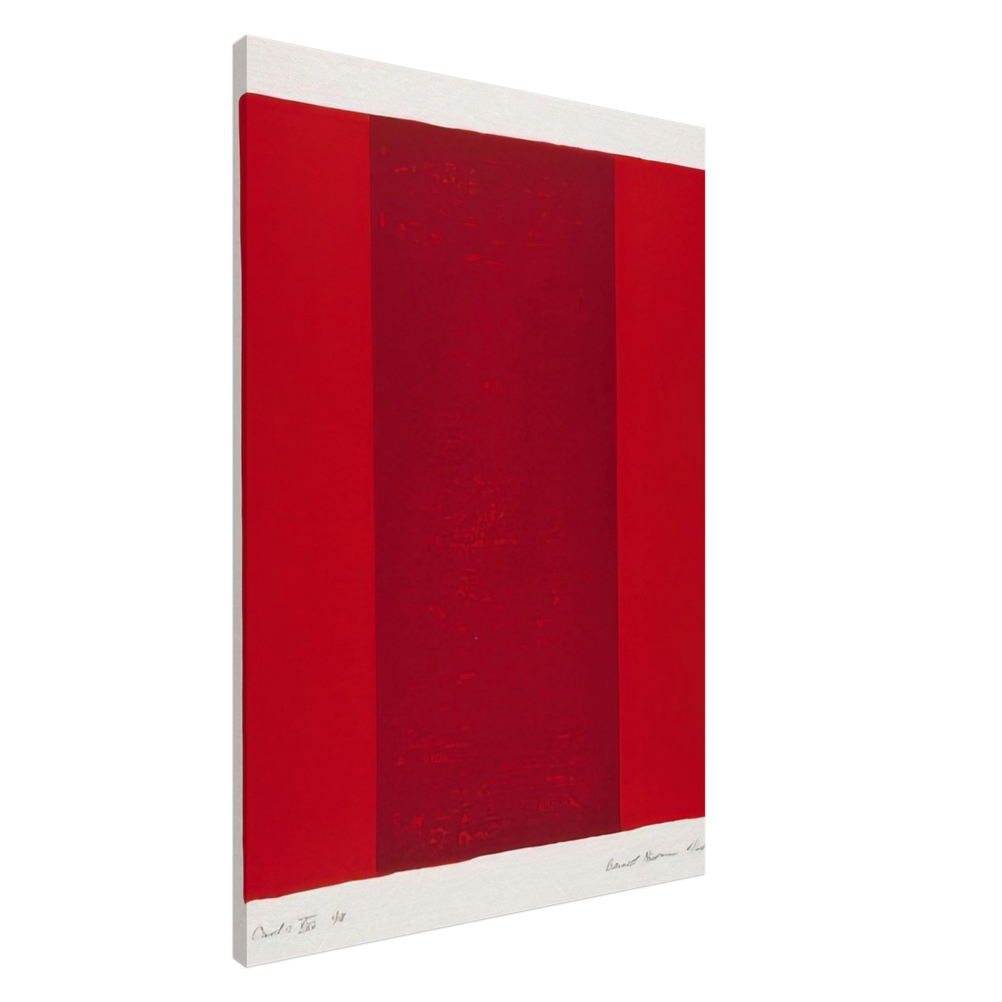 Barnett Newman - Canto XVI Canvas - 20x30 cm / 8x12 inches-canvas