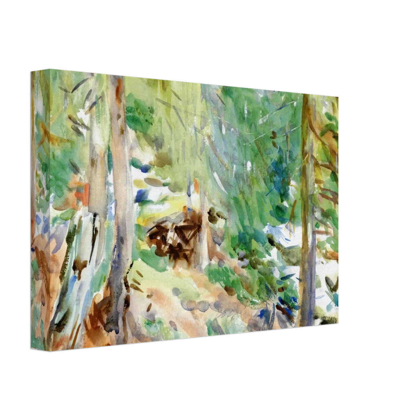 John Singer Sargent - Val D'Aosta, Purtud Canvas - 40x60 cm / 16x24 inches-canvas