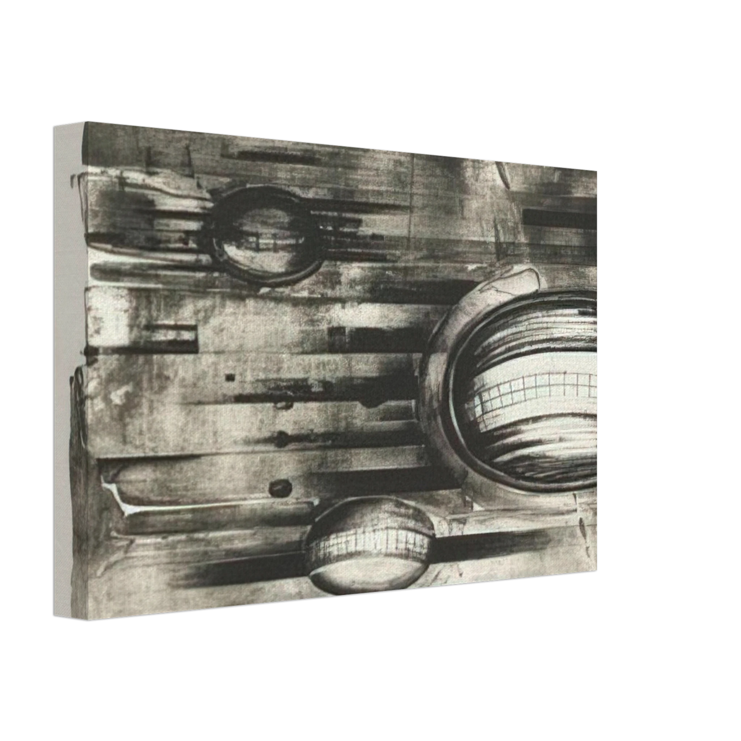 Lee Bontecou - FOURTH STONE 1963 Canvas - 40x60 cm / 16x24 inches-canvas