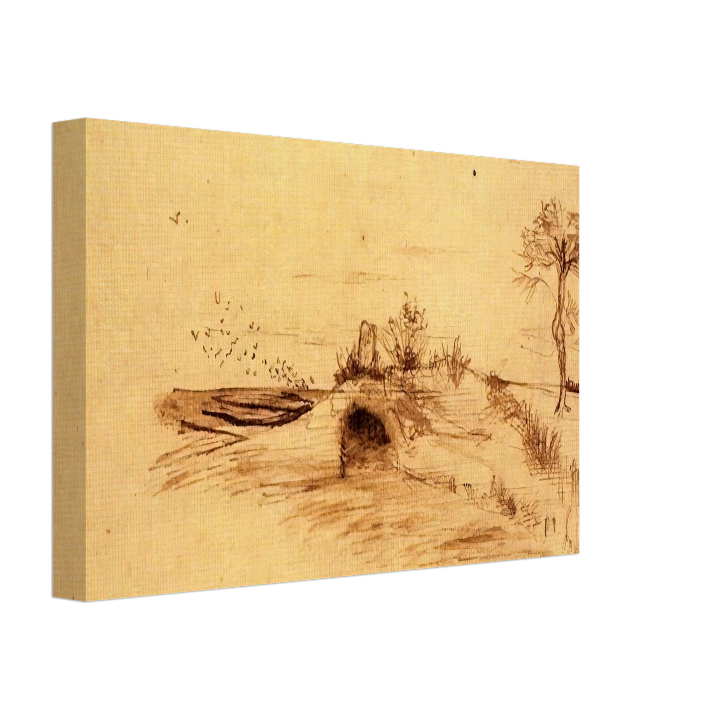 Vincent van Gogh - The Cave of Machpelah Canvas - 40x60 cm / 16x24 inches-canvas