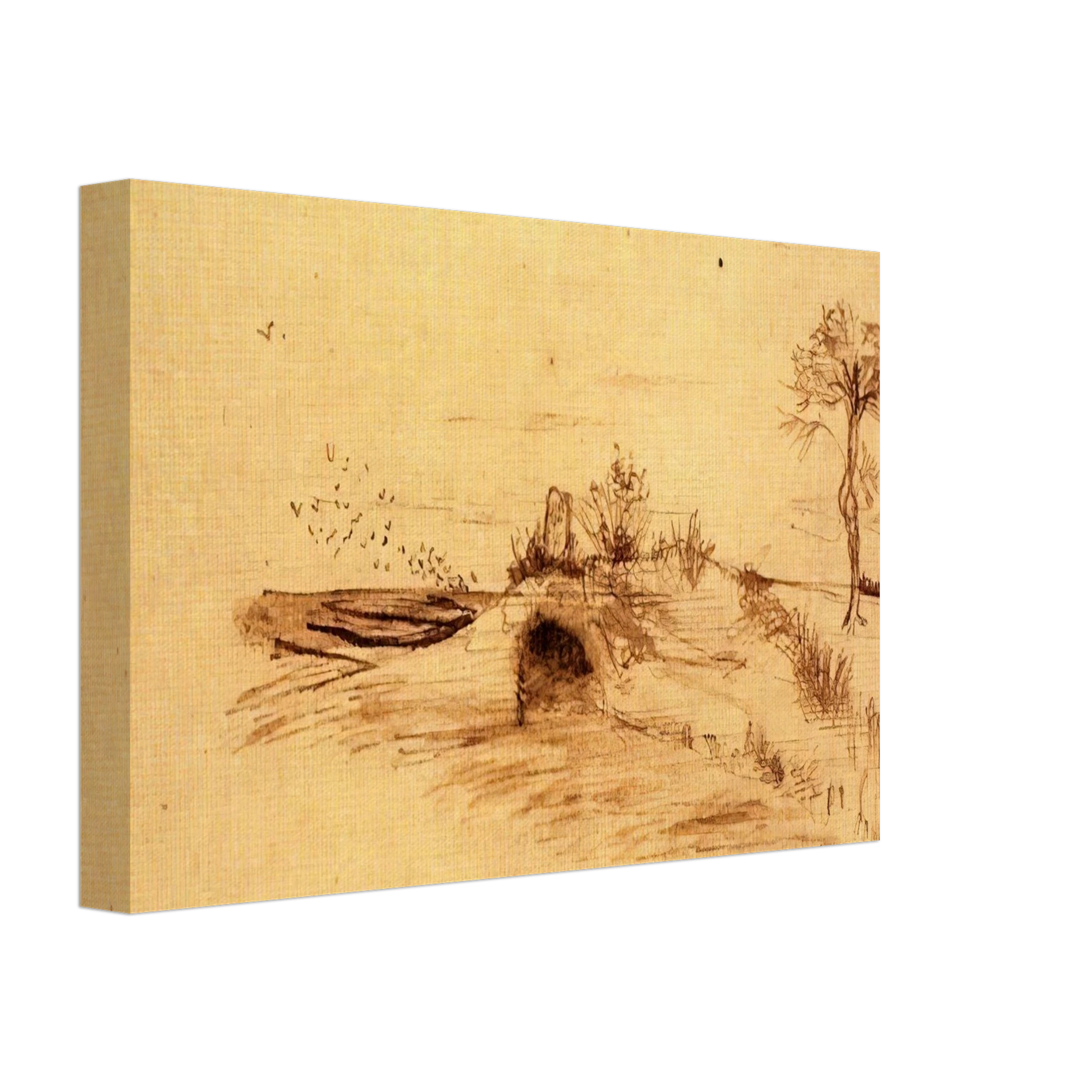 Vincent van Gogh - The Cave of Machpelah Canvas - 40x60 cm / 16x24 inches-canvas