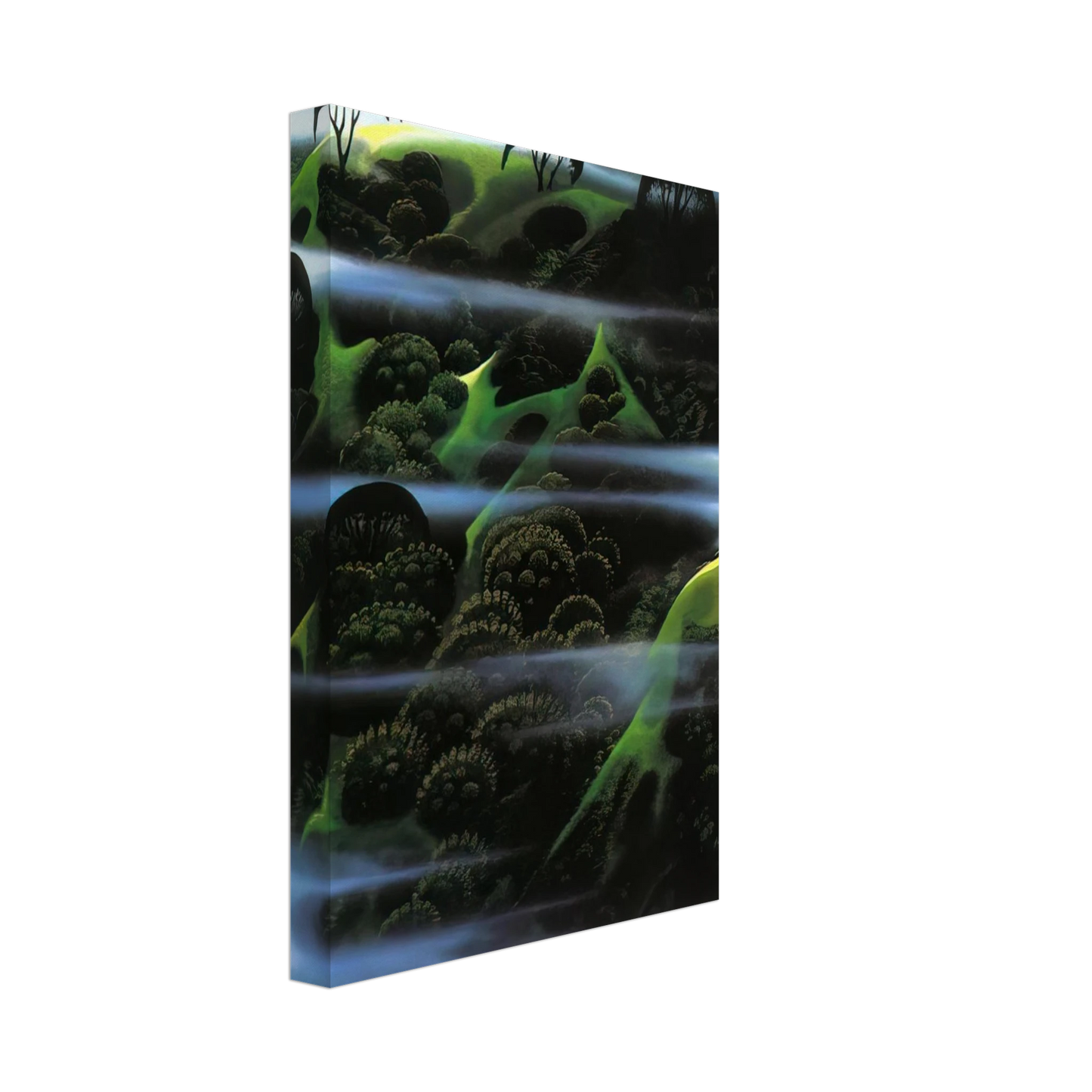 Eyvind Earle - Early Morning Fog Canvas - 40x60 cm / 16x24 inches-canvas