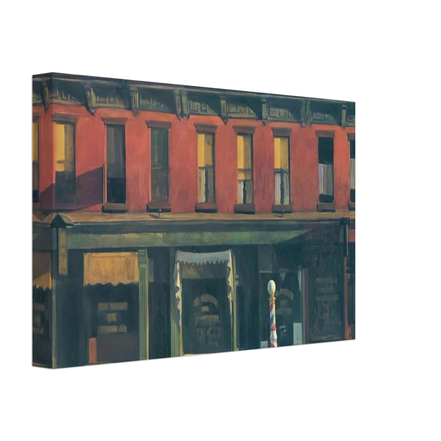 Edward Hopper - Early Sunday Morning Canvas - 40x60 cm / 16x24 inches-canvas