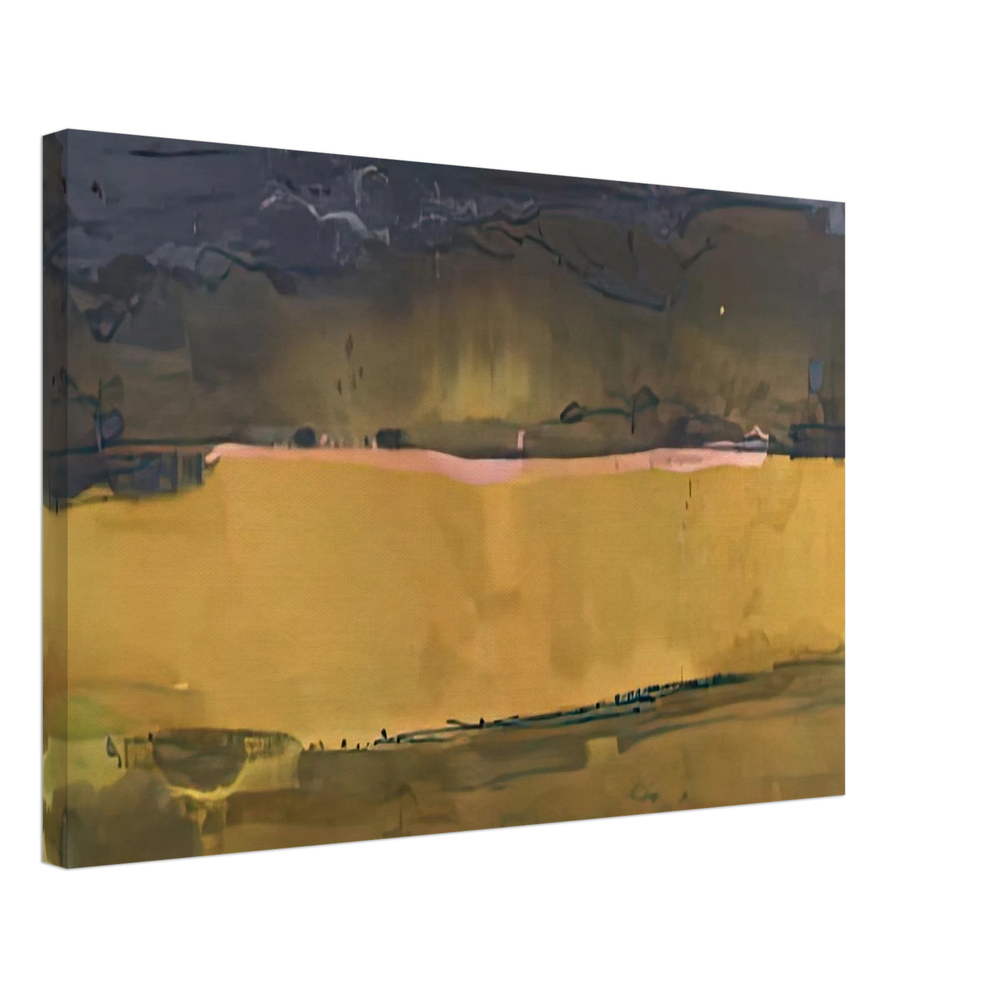 Helen Frankenthaler - Shippan October, 1981- Canvas - 40x60 cm / 16x24 inches-canvas