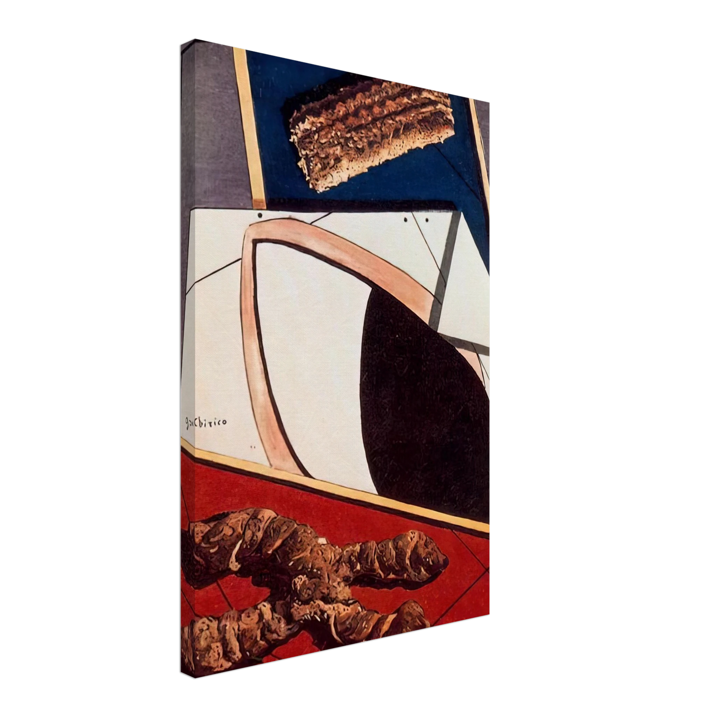 Giorgio de Chirico - GREETINGS FROM A DISTANT FRIEND Canvas - 70x100 cm / 28x40 inches-canvas