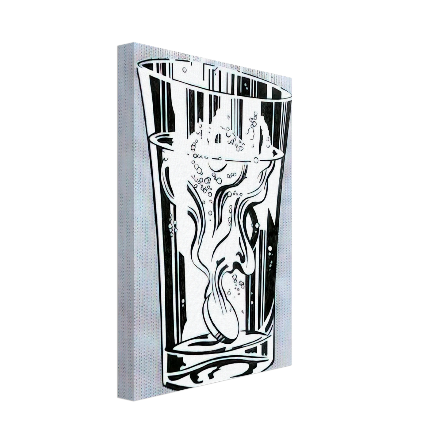 Roy Lichtenstein - ALKA SELTZER 1966 Canvas - 70x100 cm / 28x40 inches-canvas