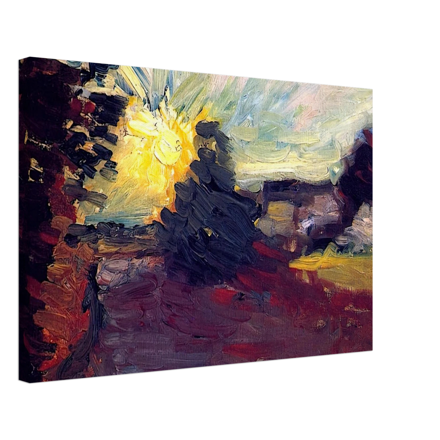 Henri Matisse - SUNSET IN CORSICA 1898 Canvas - 70x100 cm / 28x40 inches-canvas