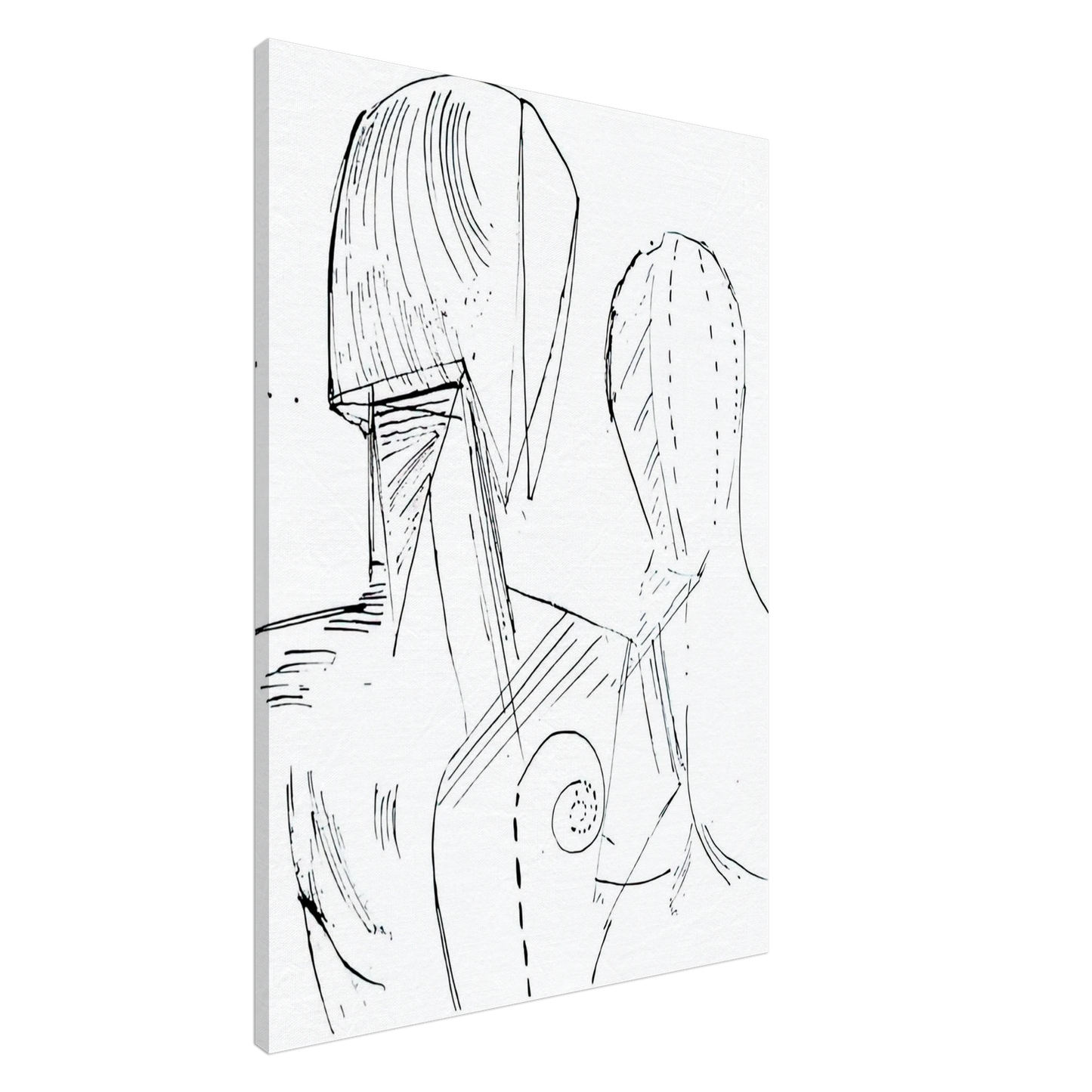 Giorgio de Chirico - TWO MANNEQUINS Canvas - 20x30 cm / 8x12 inches-canvas