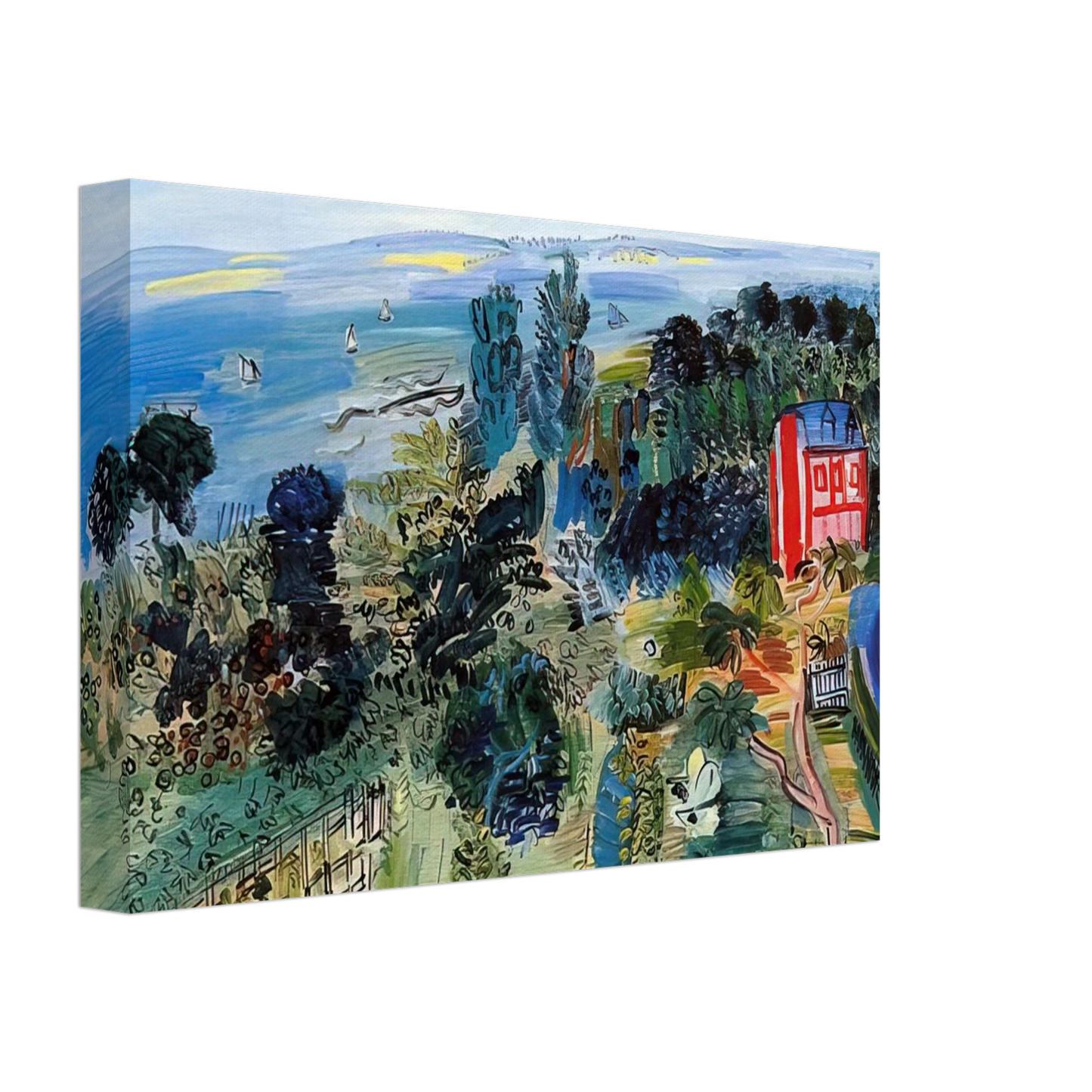 Raoul Dufy - VILLERVILLE Canvas - 70x100 cm / 28x40 inches-canvas