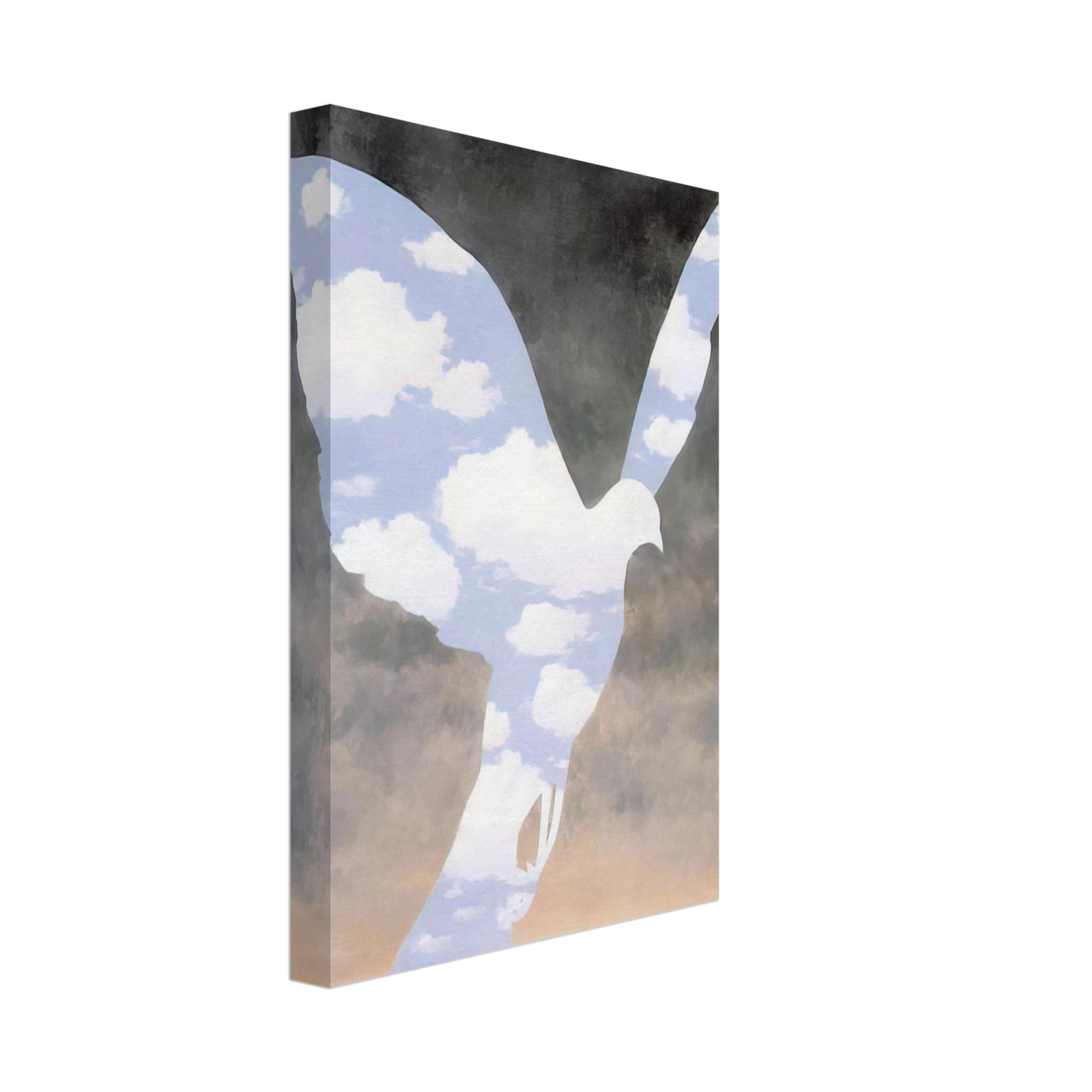 Rene Magritte - THE BIG FAMILY 1963 Canvas - 40x60 cm / 16x24 inches-canvas