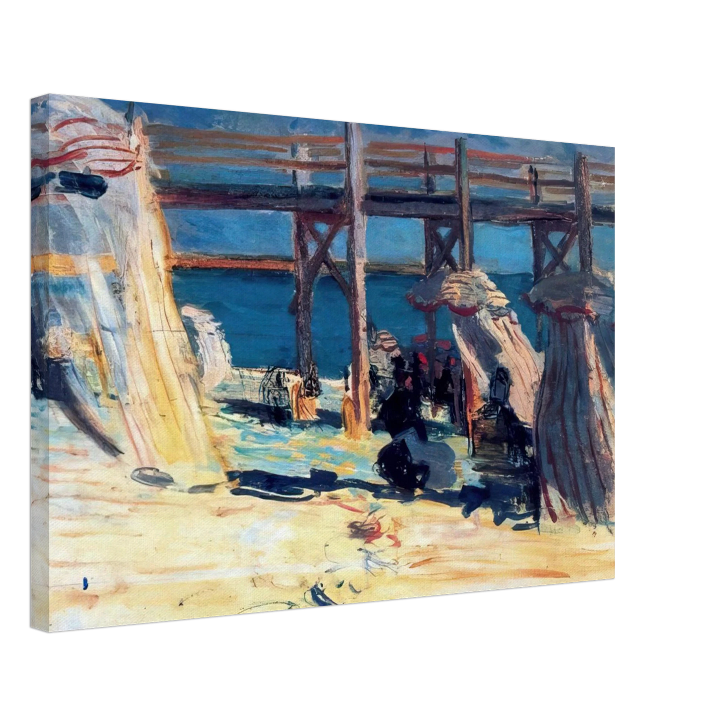 Raoul Dufy - SANDY BEACH OF SAINTE ADRESSE Canvas - 70x100 cm / 28x40 inches-canvas