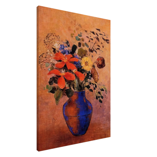 Odilon Redon - VASE OF FLOWERS 1 Canvas - 20x30 cm / 8x12 inches-canvas