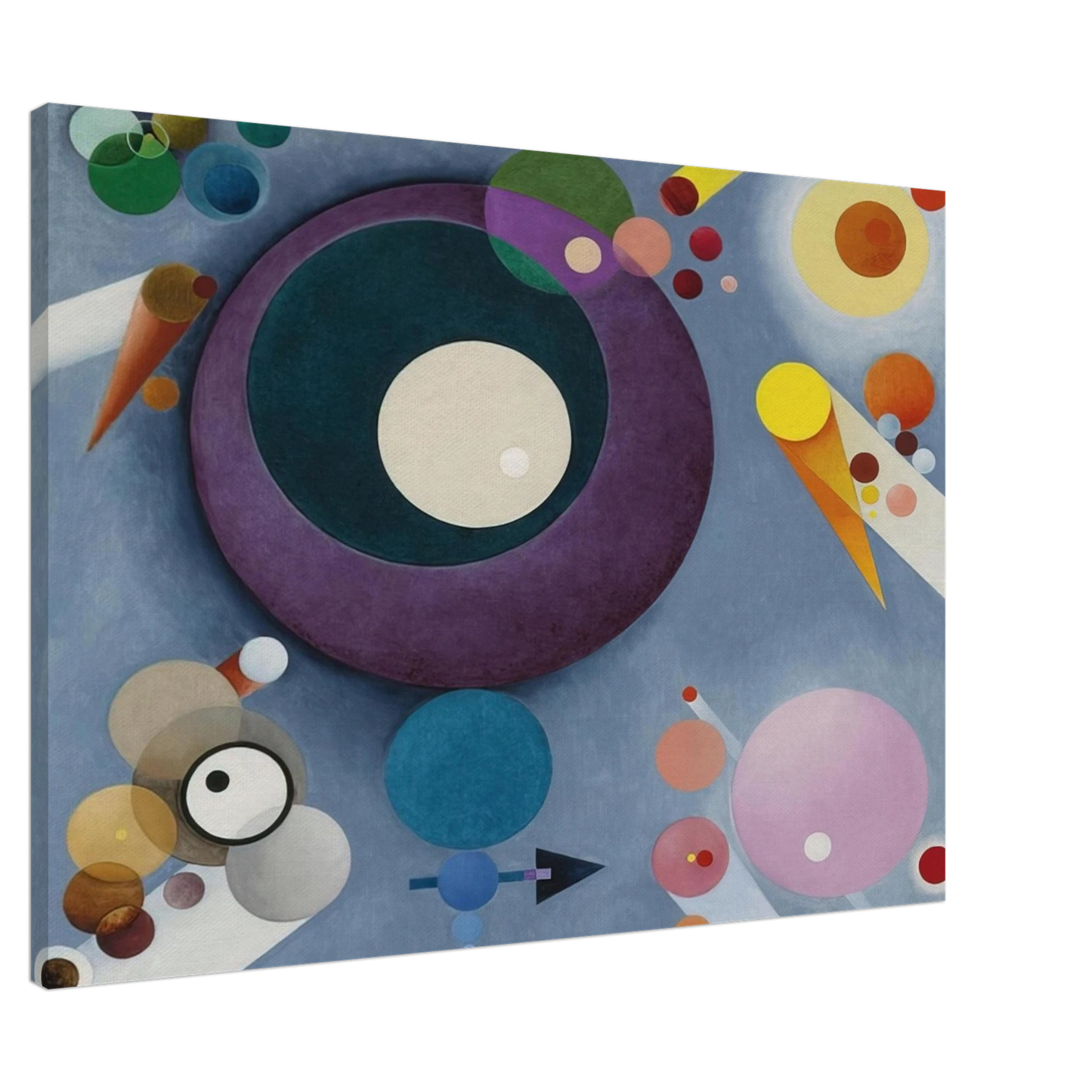 Rudolf Bauer - SPIRITUAL PLEASURES 1935 Canvas - 20x30 cm / 8x12 inches-canvas