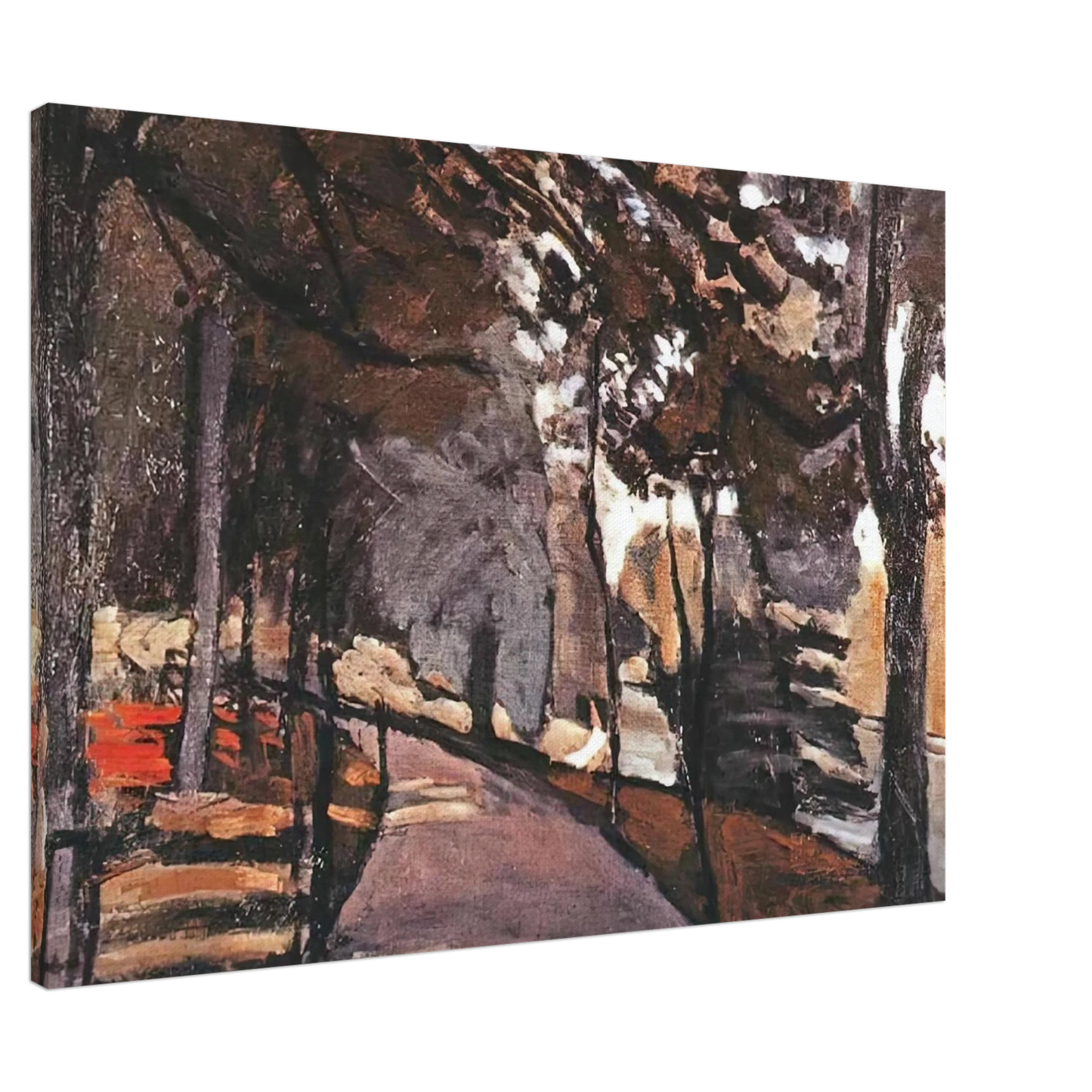 Henri Matisse - THE PATH IN THE BOIS DE BOULOGNE 1902 Canvas - 20x30 cm / 8x12 inches-canvas