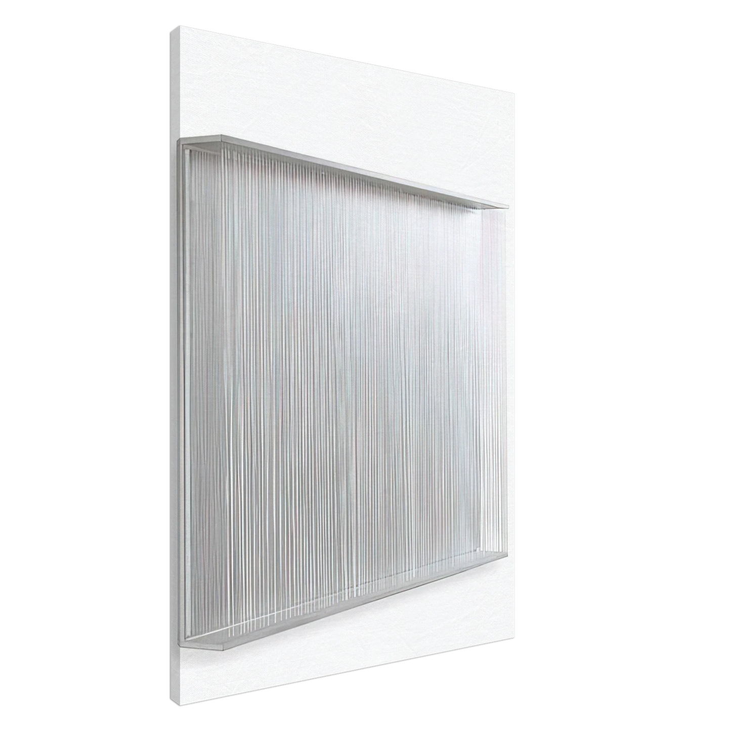 Jesus Rafael Soto - VIBRATION BLANCHE 1995 Canvas - 20x30 cm / 8x12 inches-canvas