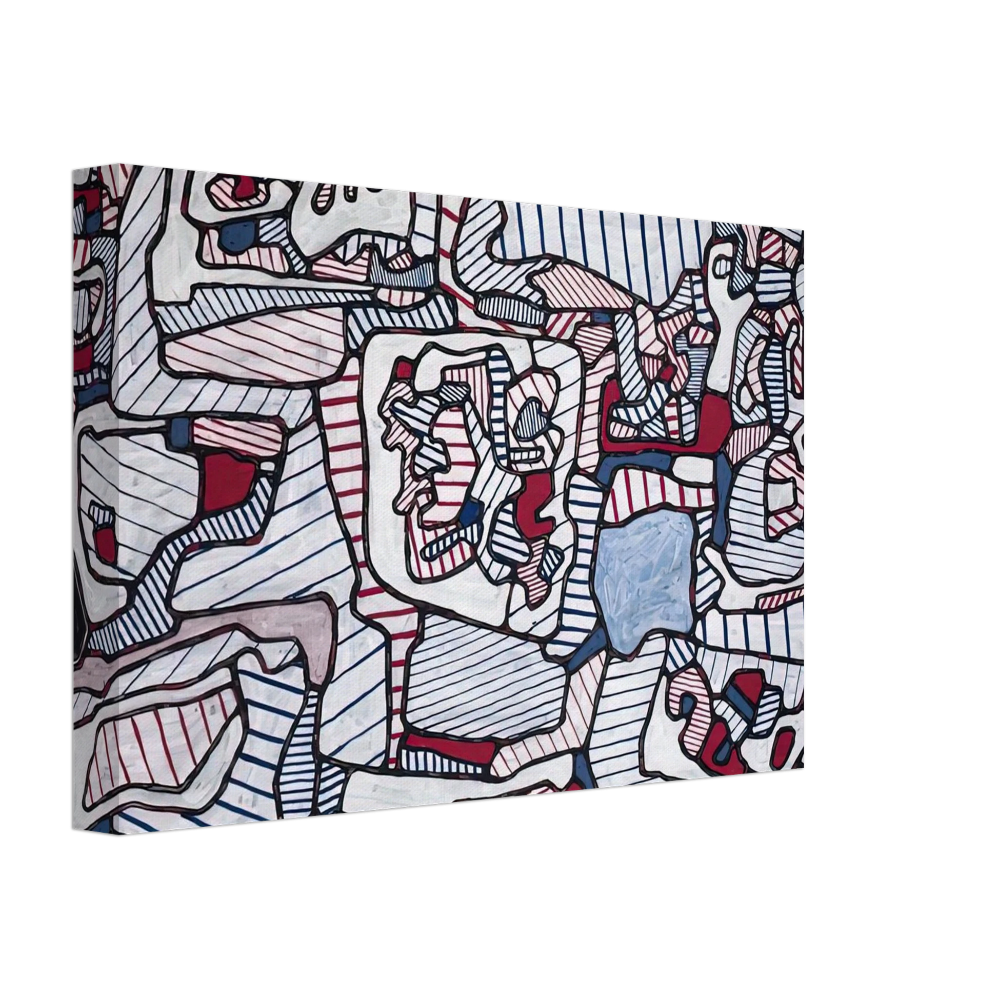 Jean Dubuffet - SITE INHABITED BY OBJECTS 1965 Canvas - 70x100 cm / 28x40 inches-canvas