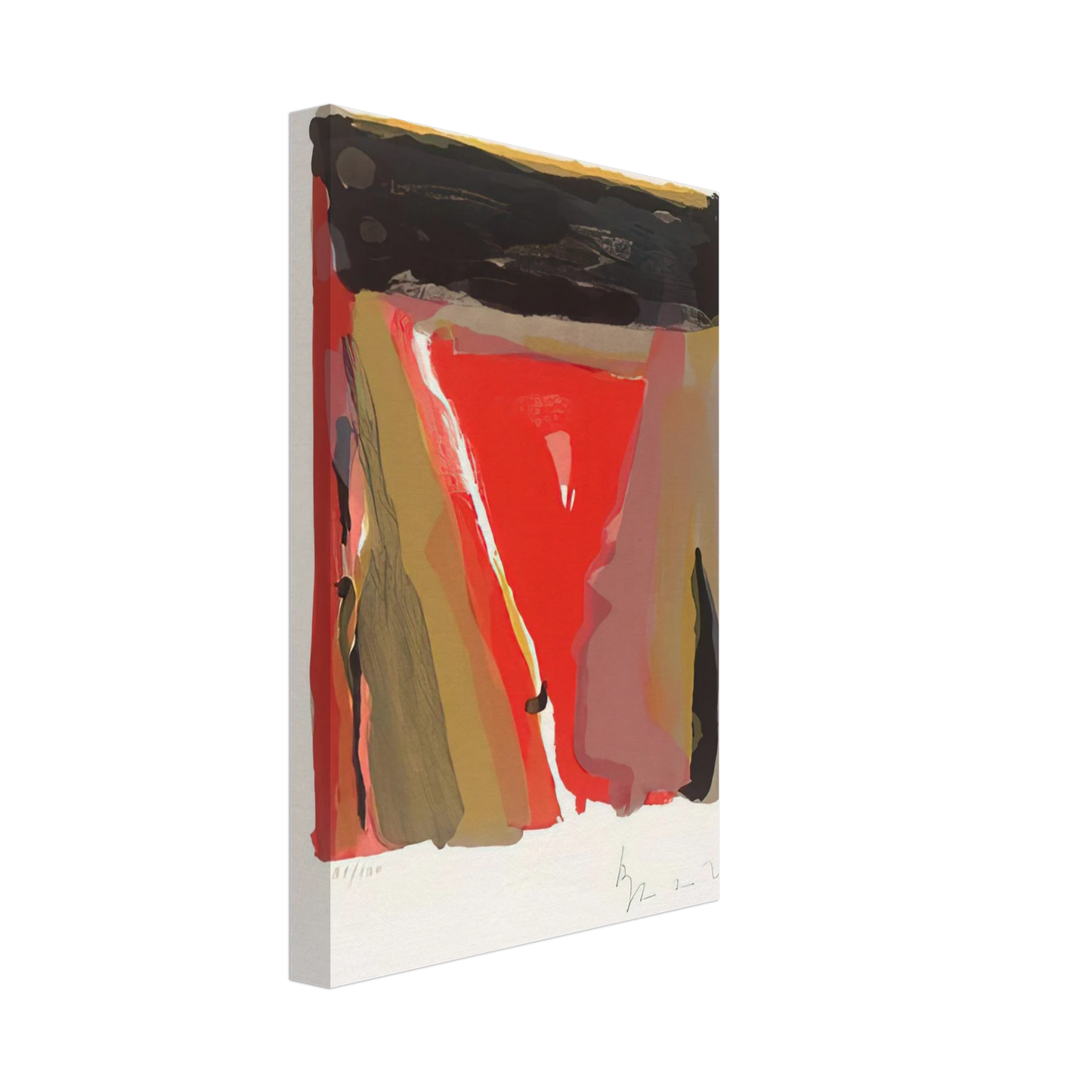 Bram van Velde - Untitled - 1976 Canvas - 40x60 cm / 16x24 inches-canvas