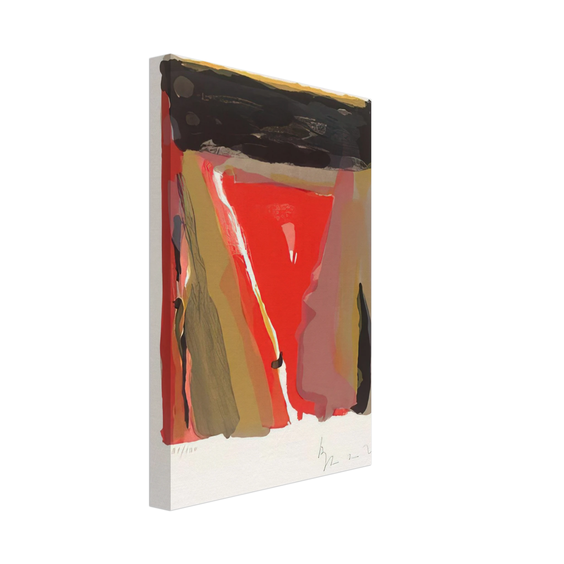 Bram van Velde - Untitled - 1976 Canvas - 40x60 cm / 16x24 inches-canvas