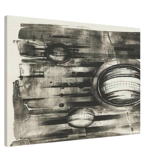 Lee Bontecou - FOURTH STONE 1963 Canvas - 20x30 cm / 8x12 inches-canvas