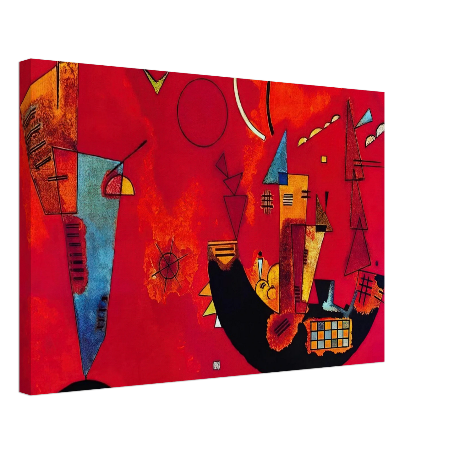 Wassily Kandinsky - MIT UND GEGEN 1929 Canvas - 70x100 cm / 28x40 inches-canvas