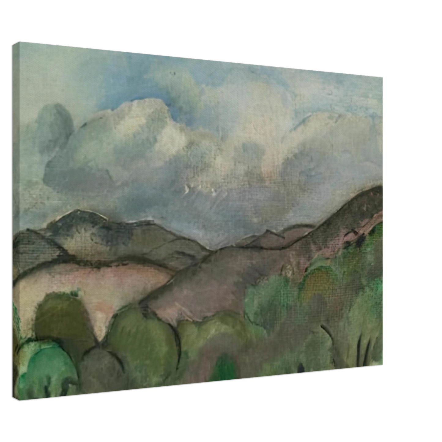 Henri Matisse - LE MONT CHAUVE A NICE 1918 Canvas - 20x30 cm / 8x12 inches-canvas