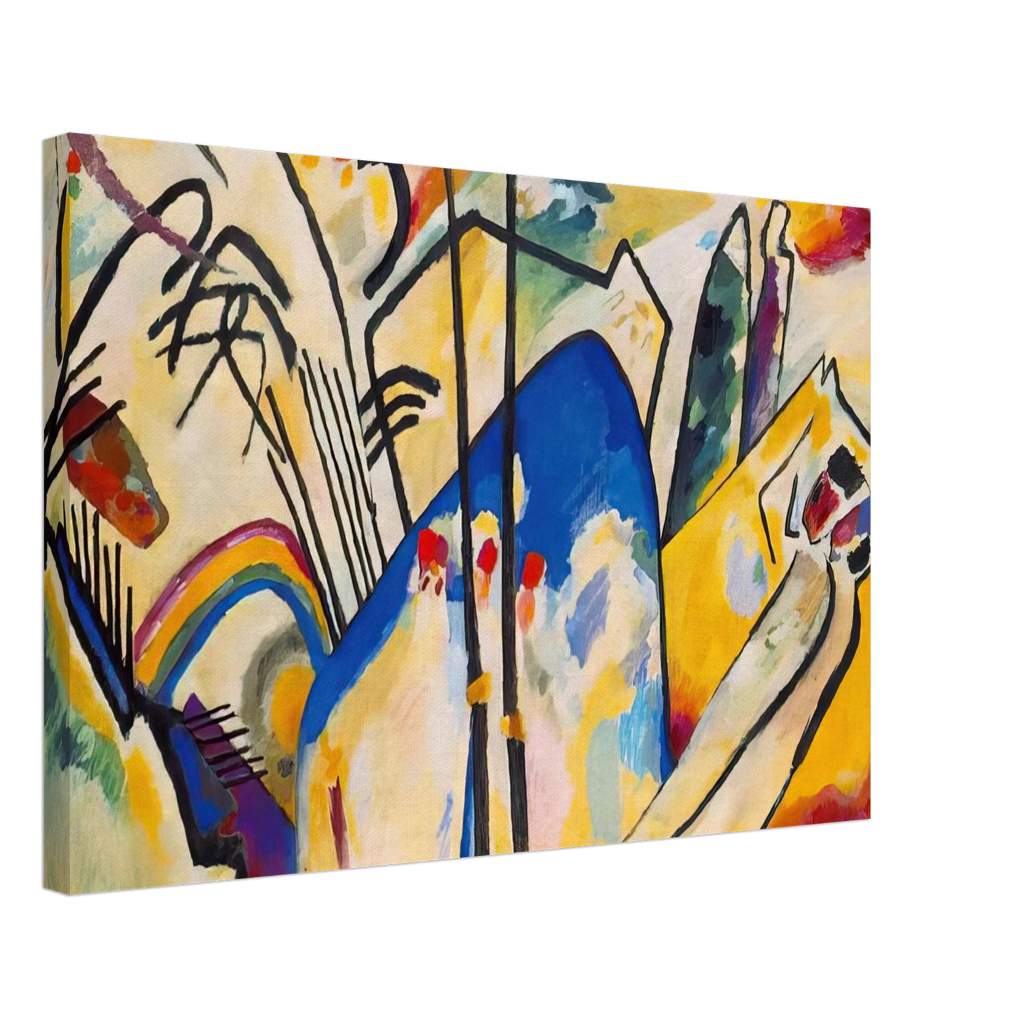 Wassily Kandinsky - COMPOSITION IV 1911 Canvas - 70x100 cm / 28x40 inches-canvas