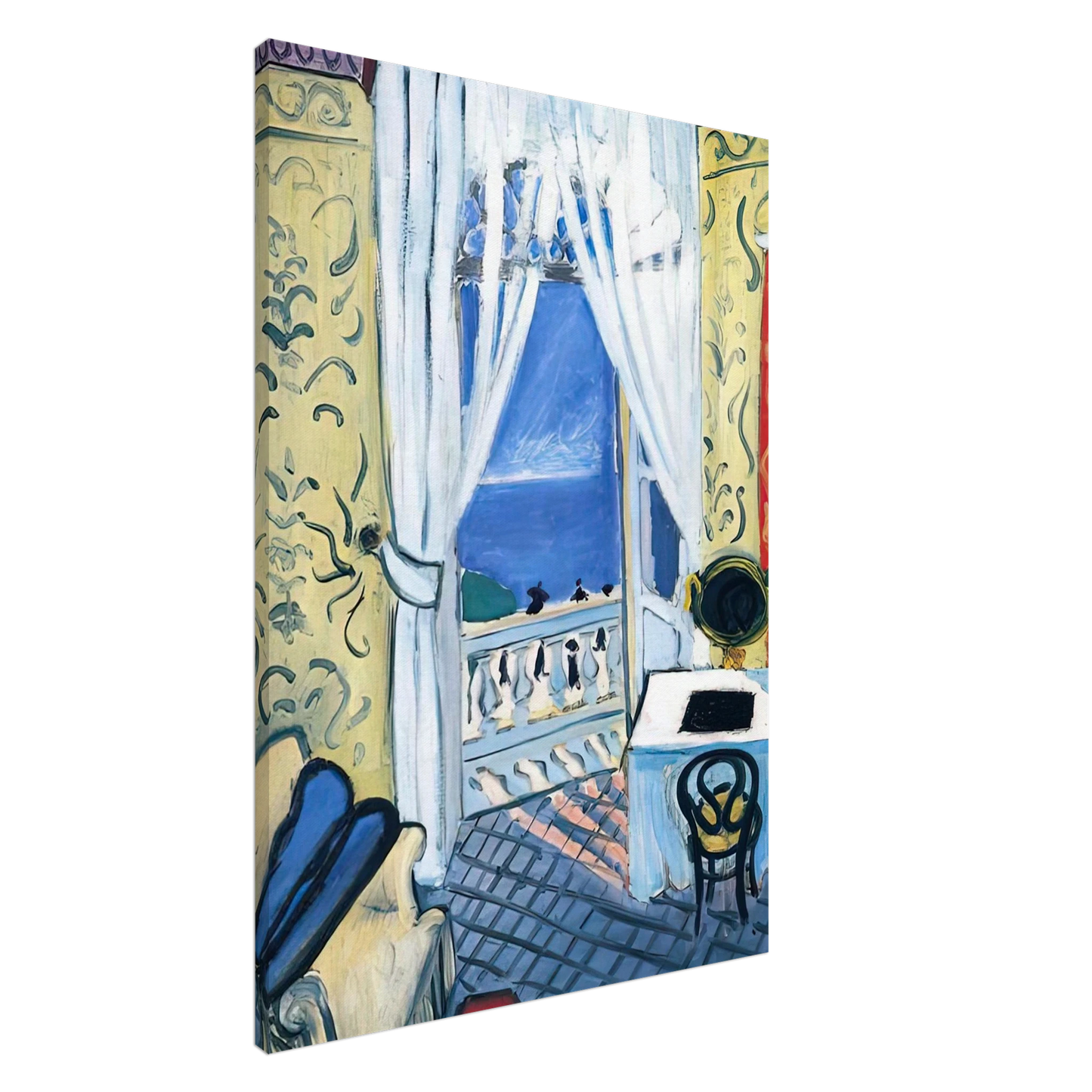 Henri Matisse - INTERIOR WITH A VIOLIN CASE 1919 Canvas - 20x30 cm / 8x12 inches-canvas