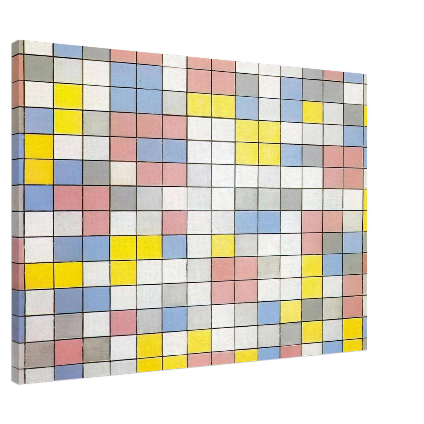 Piet Mondrian - Composition with Grid IX Canvas - 20x30 cm / 8x12 inches-canvas