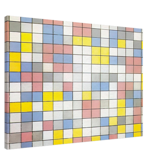 Piet Mondrian - Composition with Grid IX Canvas - 20x30 cm / 8x12 inches-canvas