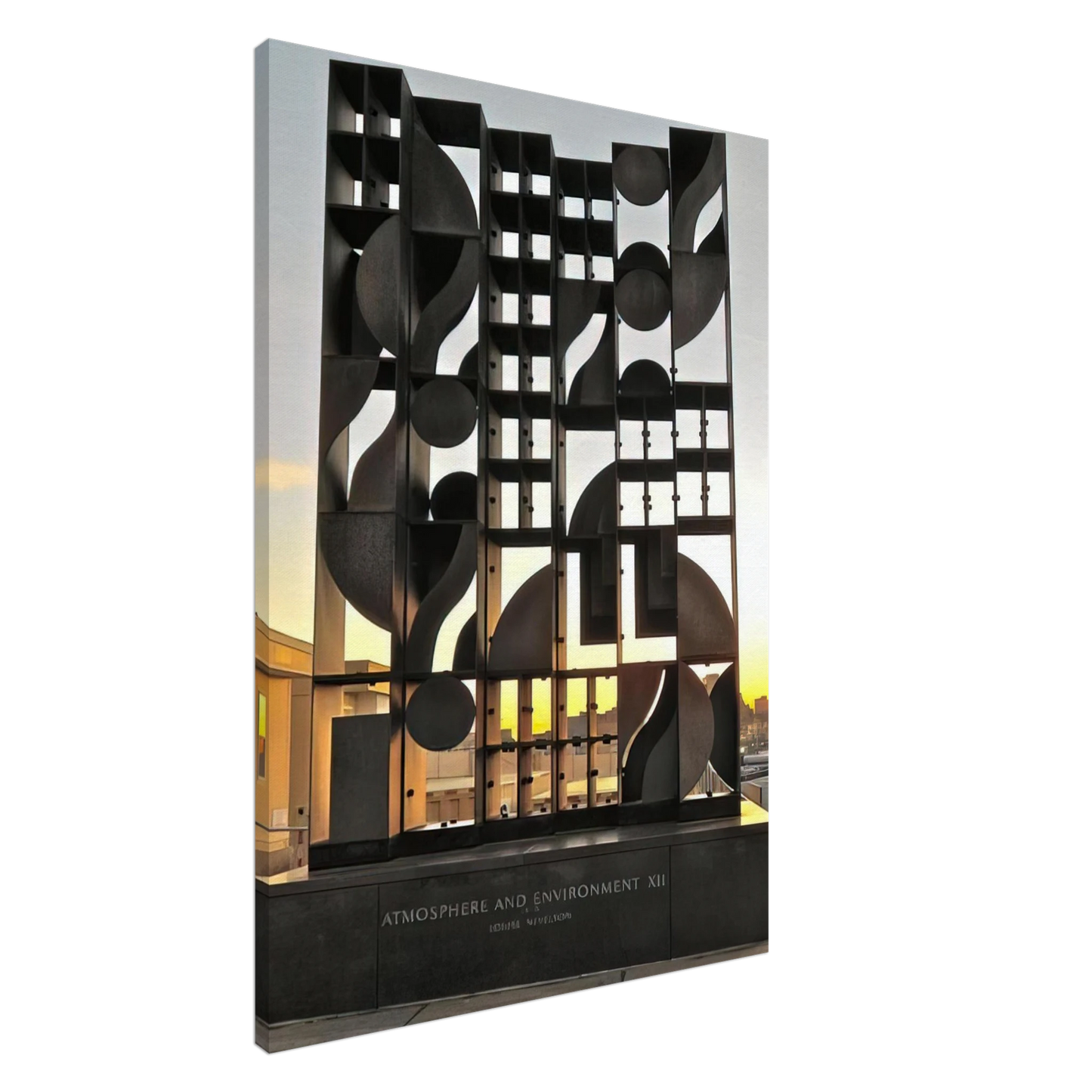 Louise Nevelson - ATMOSHERE AND ENVIRONMENT XII 1970 Canvas - 20x30 cm / 8x12 inches-canvas