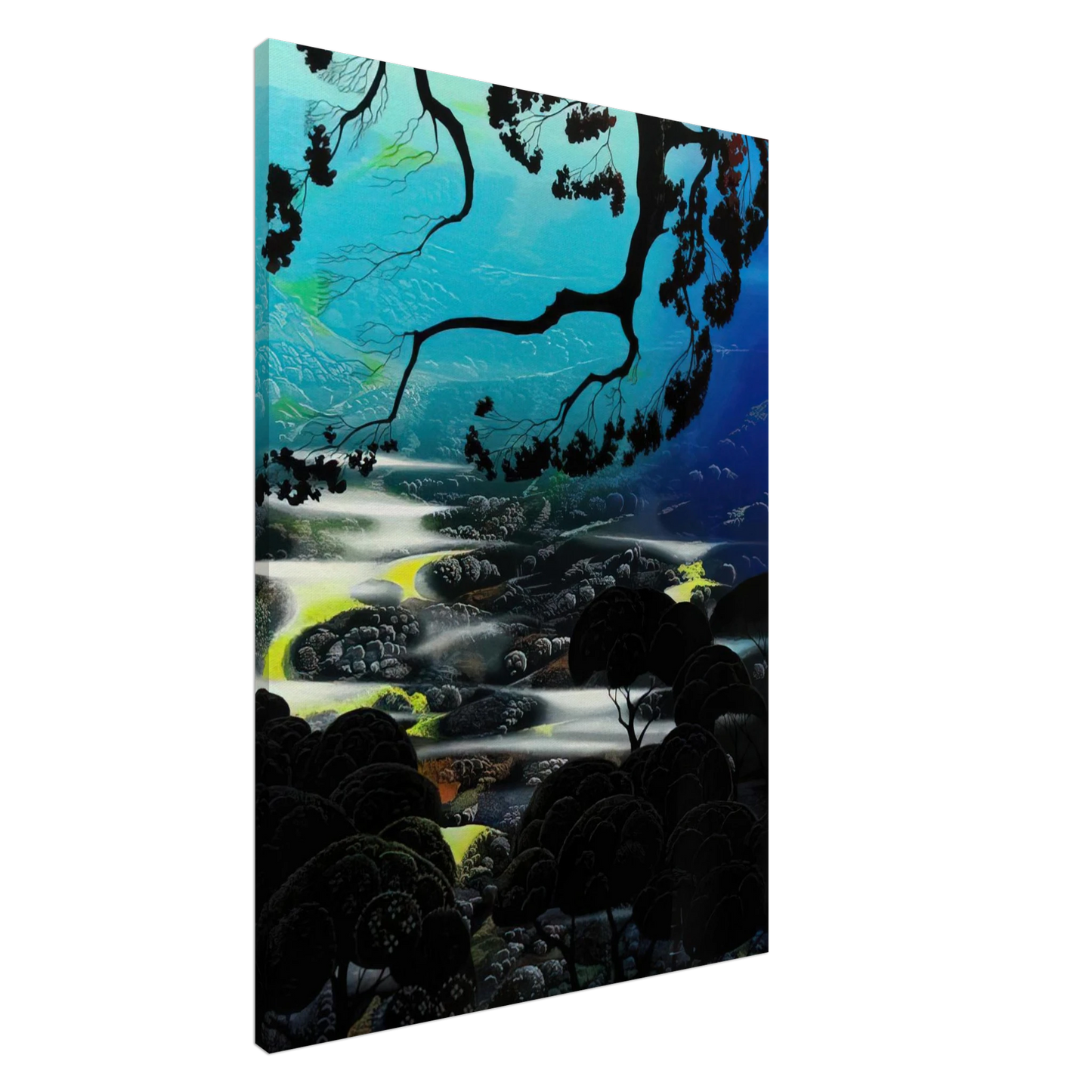 Eyvind Earle - Days End Canvas - 20x30 cm / 8x12 inches-canvas