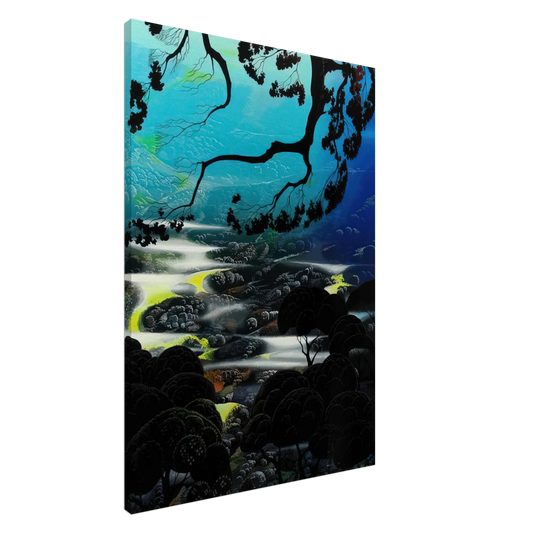 Eyvind Earle - Days End Canvas - 20x30 cm / 8x12 inches-canvas