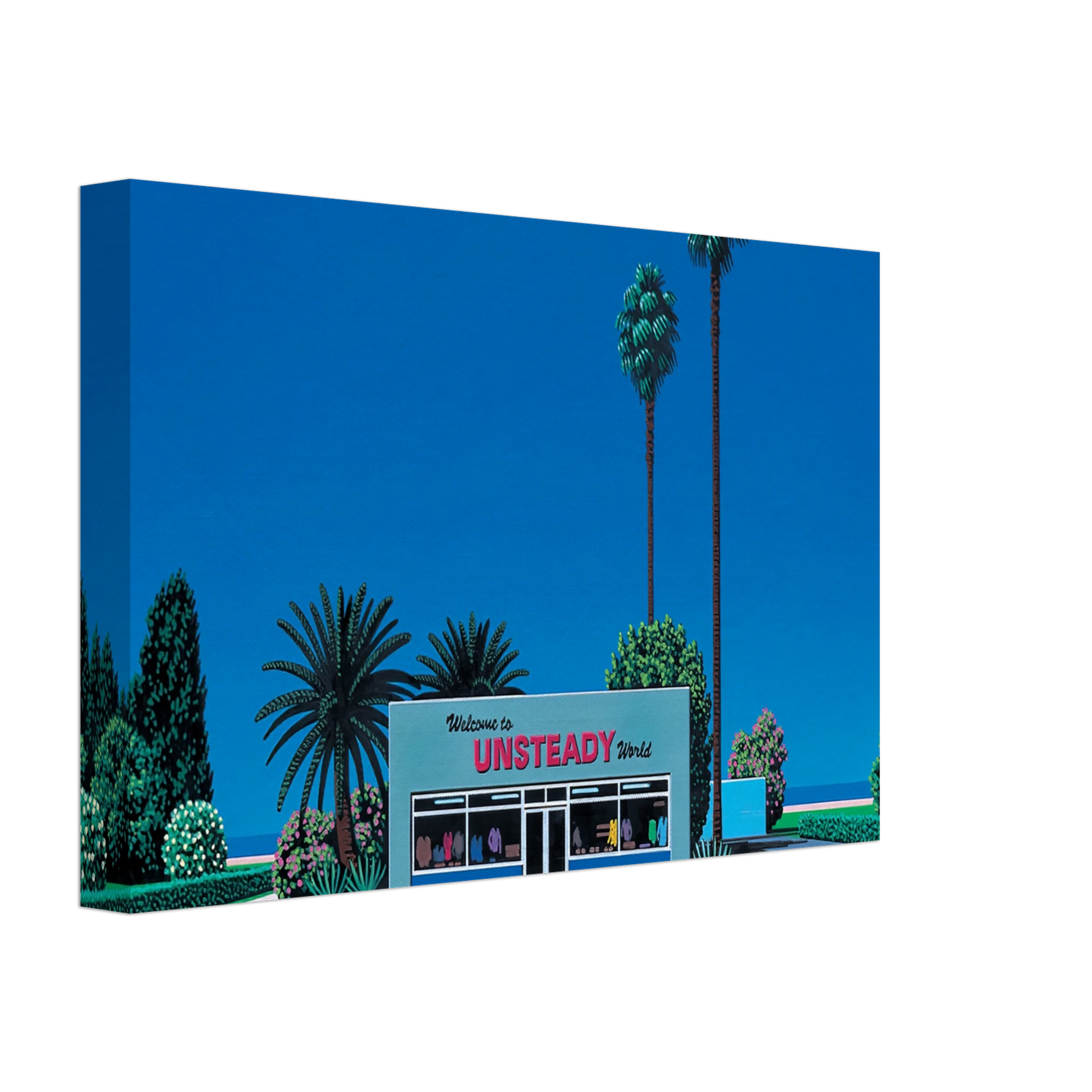 Hiroshi Nagai - Unsteady World Canvas - 70x100 cm / 28x40 inches-canvas