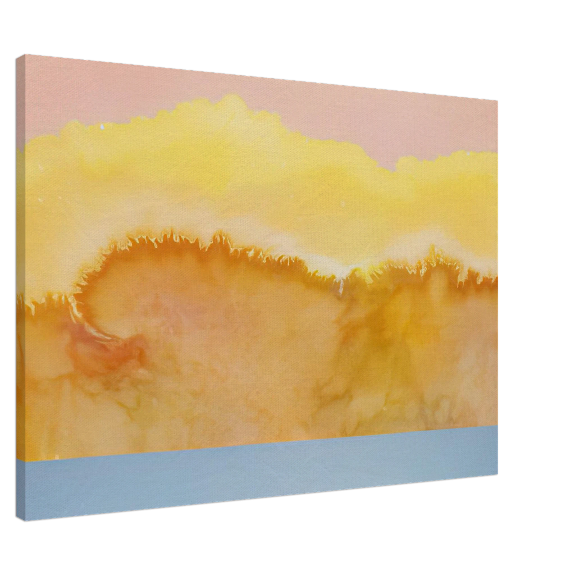 Ronnie Landfield - Turquoise Prairie - 1979 Canvas - Default Title-canvas