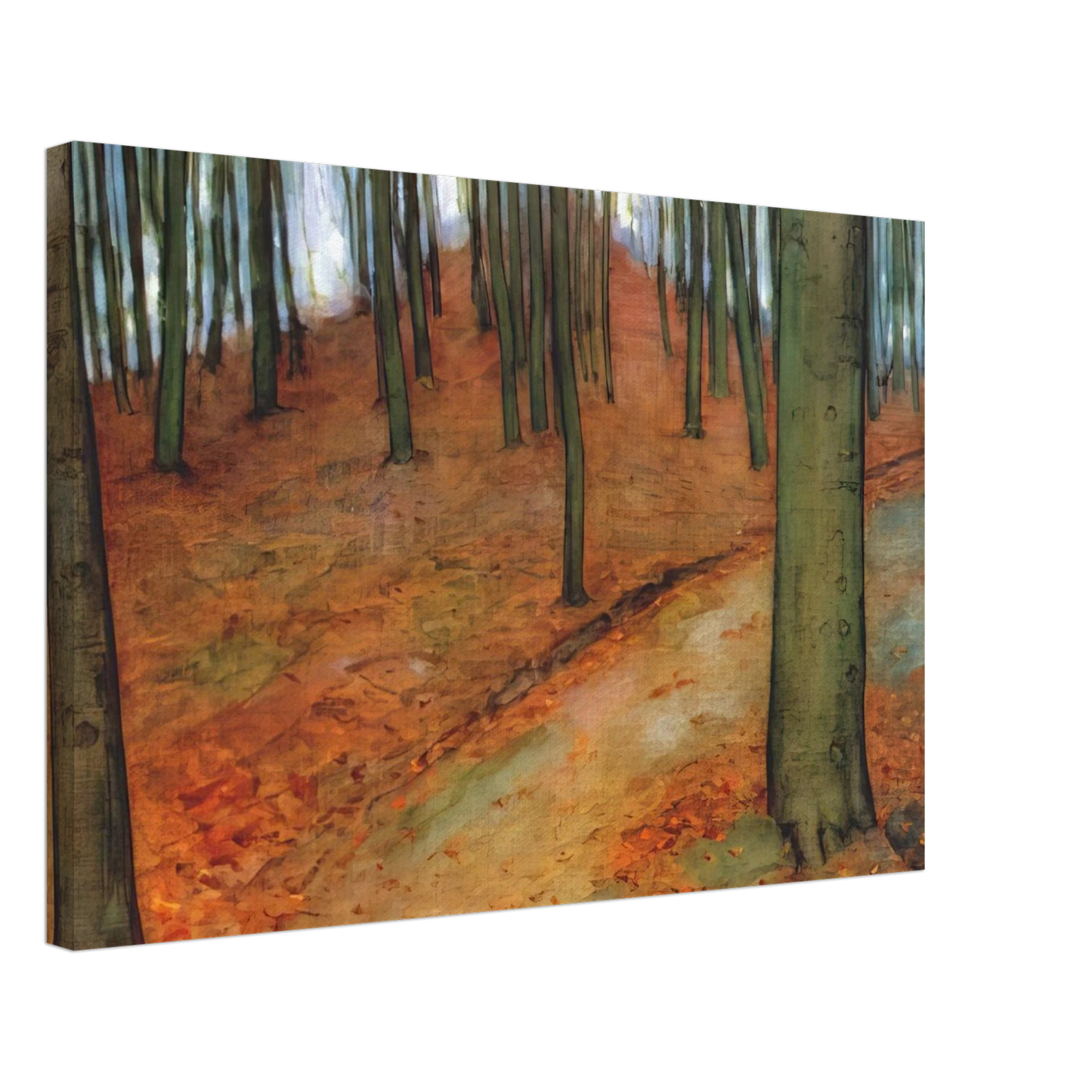 Piet Mondrian - Wood with Beech Trees Canvas - 40x60 cm / 16x24 inches-canvas
