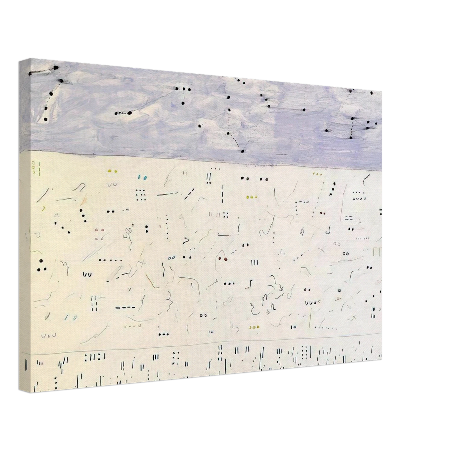 Gene Davis - Deep Six - 1979 Canvas - 40x60 cm / 16x24 inches-canvas