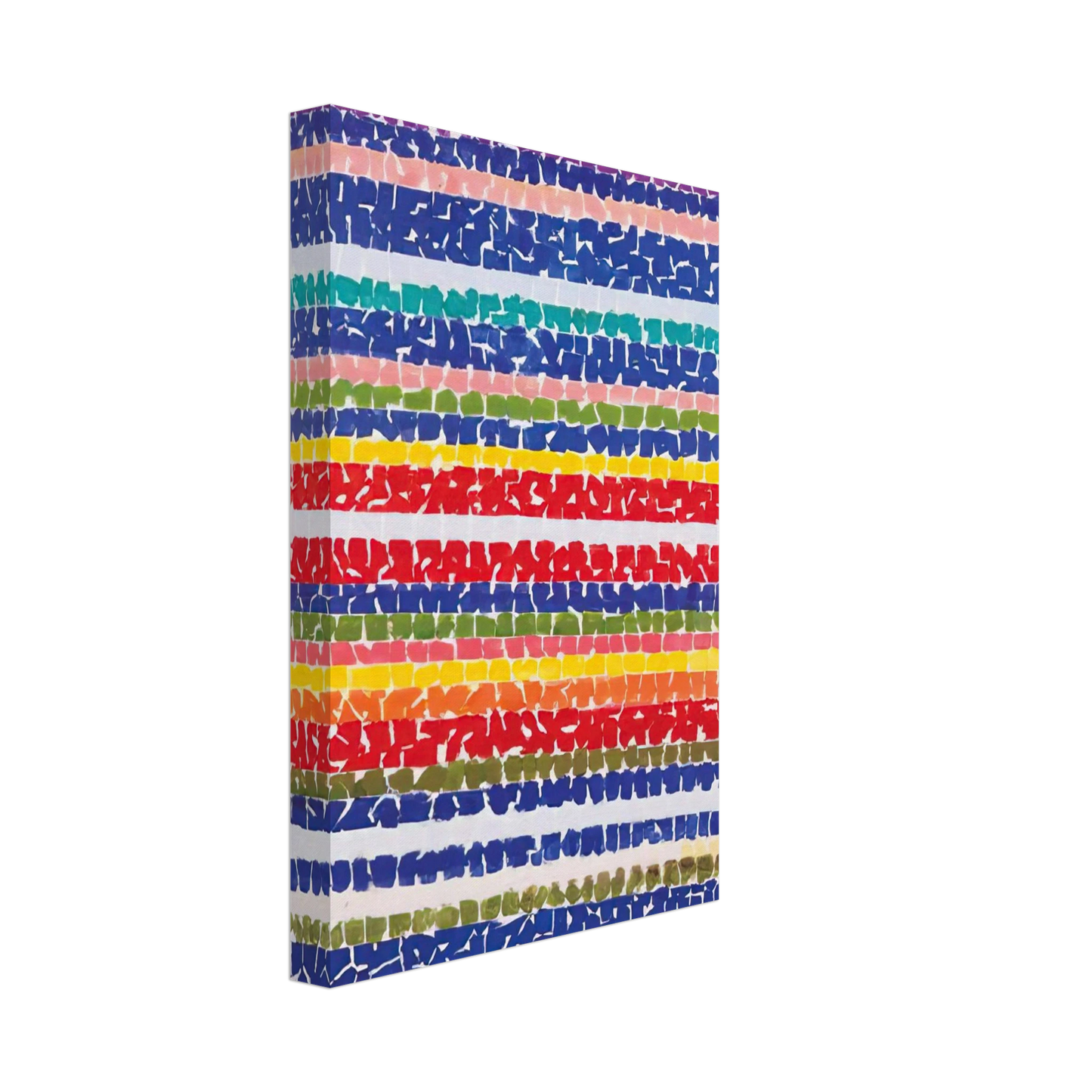 Alma Woodsey Thomas - AIR VIEW OF A SPRING NURSERY 1966 Canvas - 70x100 cm / 28x40 inches-canvas