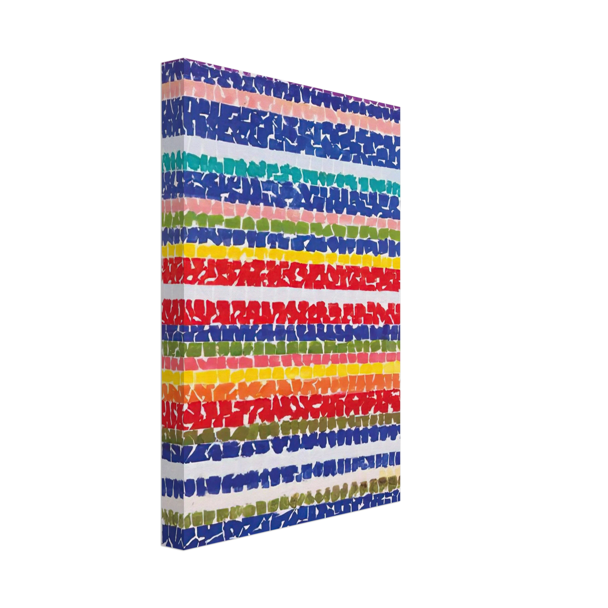 Alma Woodsey Thomas - AIR VIEW OF A SPRING NURSERY 1966 Canvas - 70x100 cm / 28x40 inches-canvas