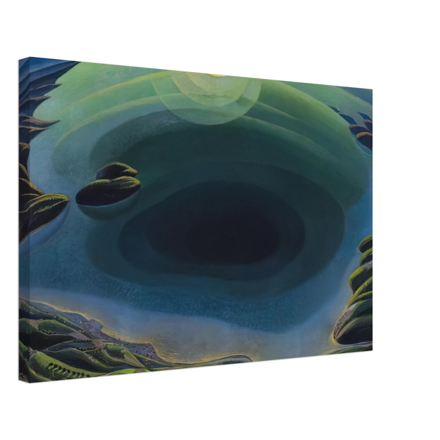 Gerardo Dottori - Aurora sul Golfo - 1935 Canvas - 70x100 cm / 28x40 inches-canvas