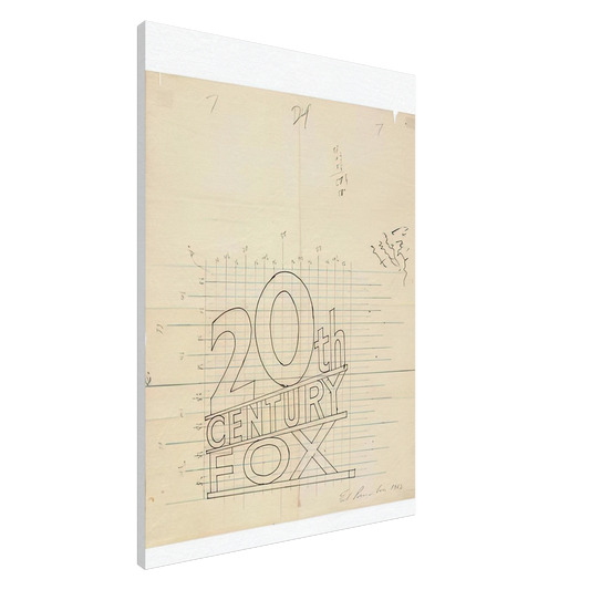 Edward Ruscha - TRADEMARK GRID 1962 Canvas - 20x30 cm / 8x12 inches-canvas