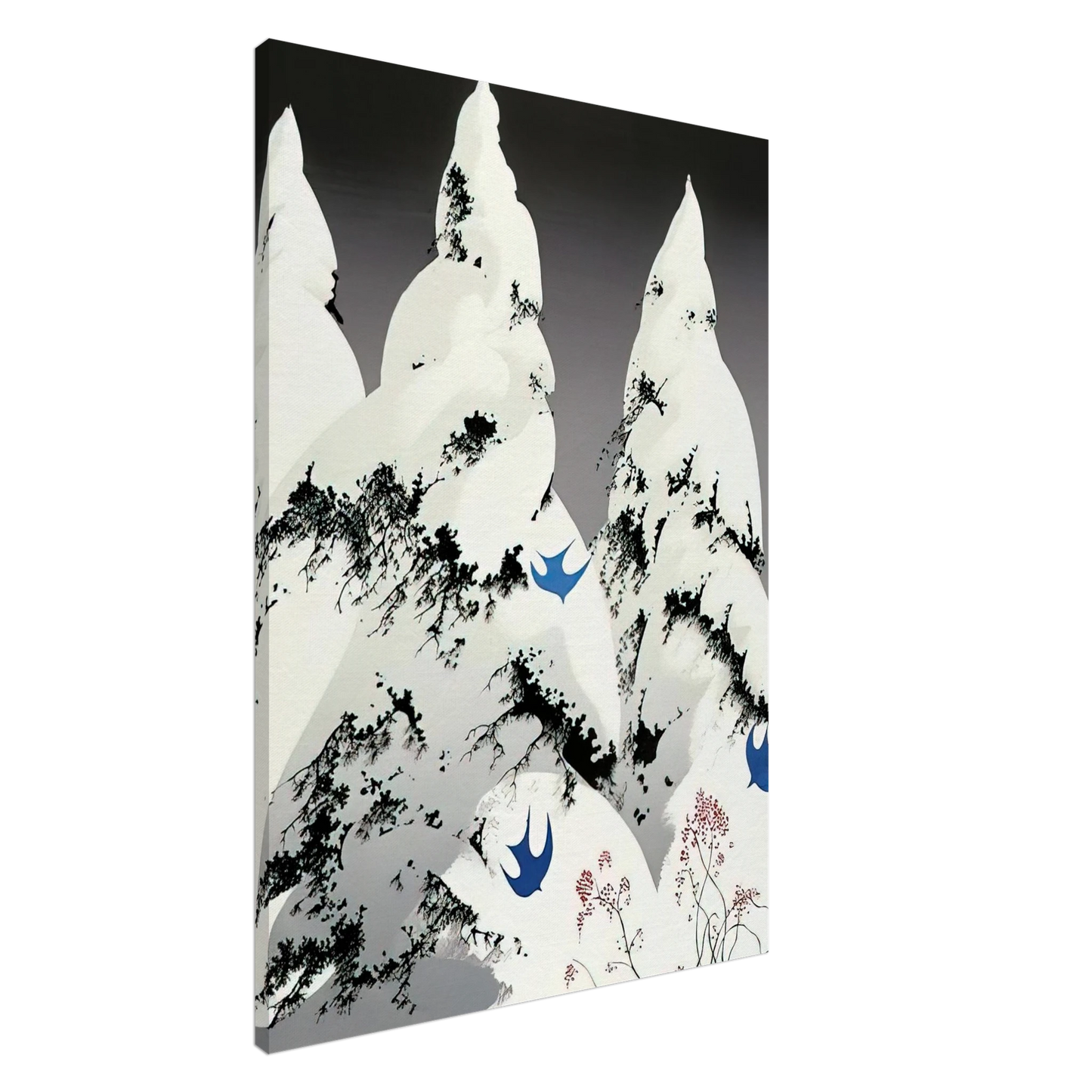 Eyvind Earle - Winter Pine Canvas - 20x30 cm / 8x12 inches-canvas