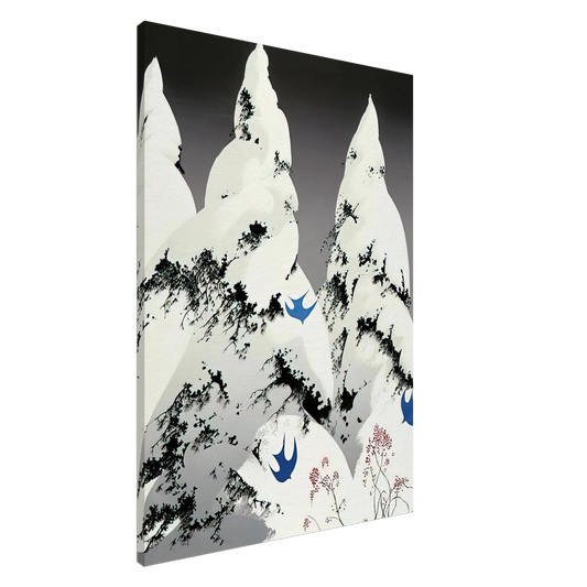 Eyvind Earle - Winter Pine Canvas - 20x30 cm / 8x12 inches-canvas