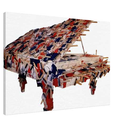 Arman - La Marseillaise - 1989 Canvas - 20x30 cm / 8x12 inches-canvas